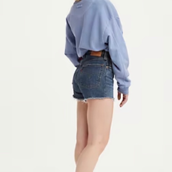 Levi 501 High-Rise Denim Jean Shorts, 25 - Picture 2 of 12